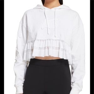 Opening Ceremony Embroidered Crop Hoodie